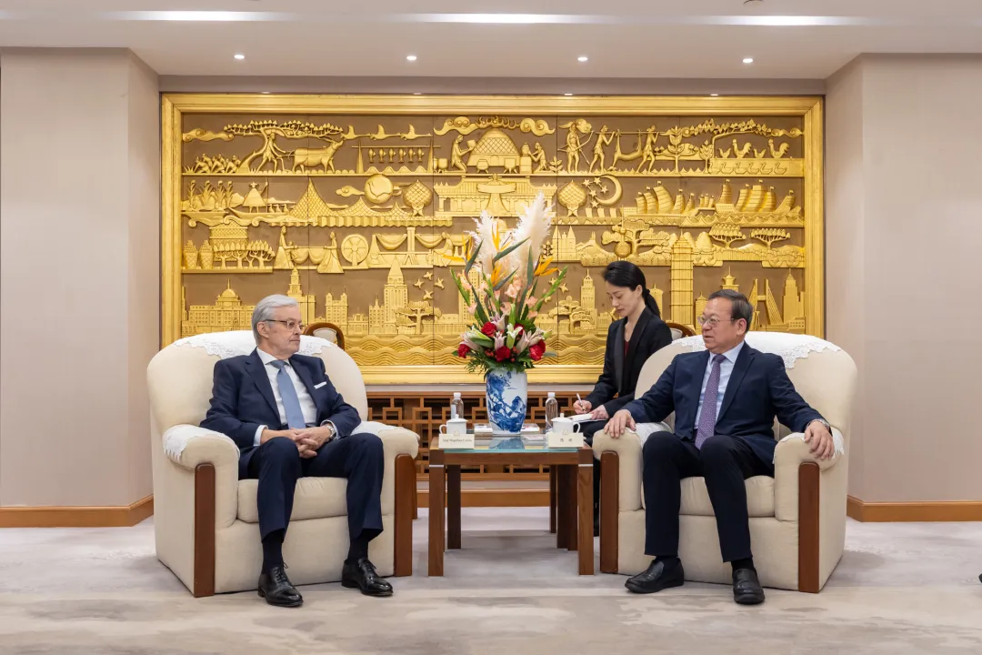 上海市对外友协会长陈靖会见复星基金会理事乔治·科雷亚